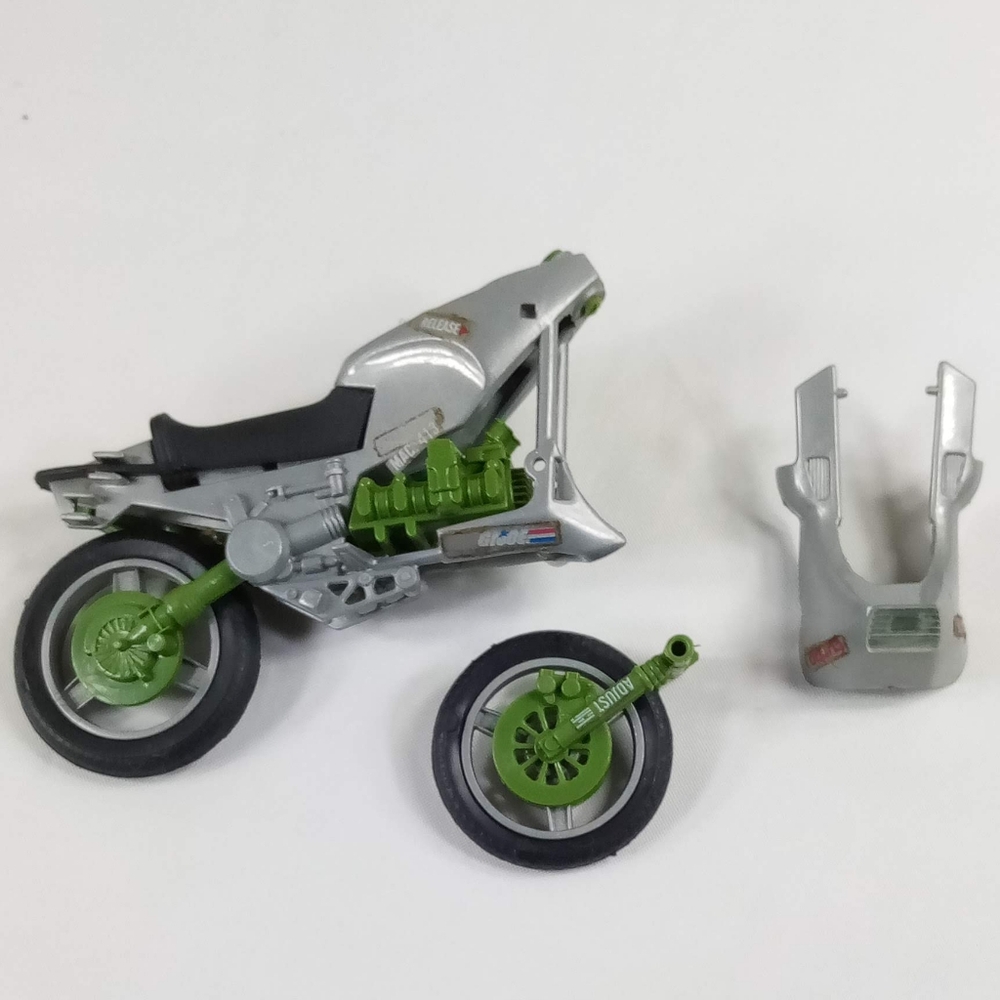1985 Hasbro GI Joe Silver Mirage Motorcycle With Original Blueprint - Picture 13 of 14